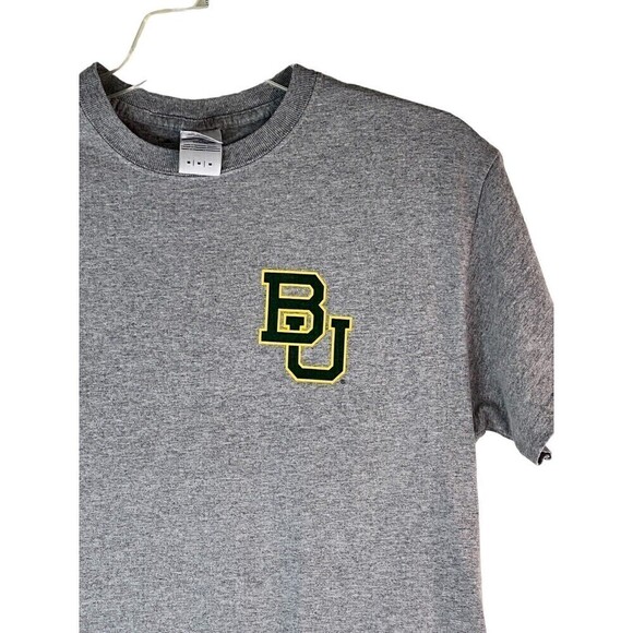 Baylor University Bears Gray Tee Shirt Tailgates Traditions Touchdowns Size Med - Picture 4 of 5